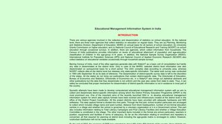 
                            4. Educational Management Information System in India (EMIS)