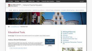 
                            12. Educational Tools | SDSU