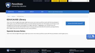 
                            10. EDUCAUSE Library | Penn State University Libraries