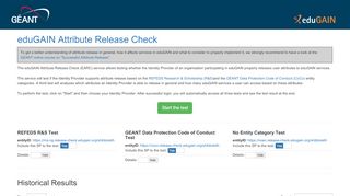 
                            10. eduGAIN Attribute Release Check