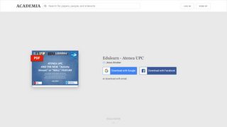 
                            9. Edulearn - Atenea UPC | Jesus Alcober - Academia.edu