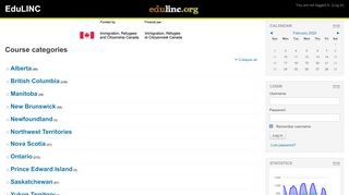 
                            6. EduLINC: Course categories