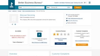 
                            11. EduLoan Servicing | Better Business Bureau® Profile
