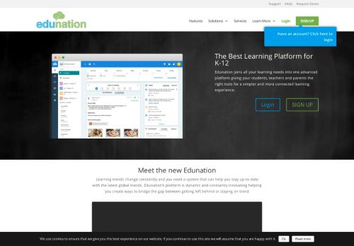 
                            8. Edunation: All you need for learning management