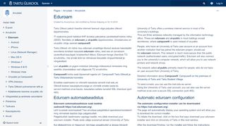 
                            3. Eduroam - Confluence Mobile - TÜ Wiki - Tartu Ülikool