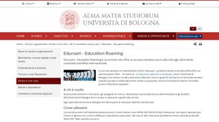 
                            9. Eduroam - Education Roaming — Università di Bologna