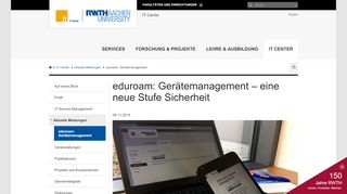 
                            6. eduroam: Gerätemanagement - IT Center - RWTH Aachen University