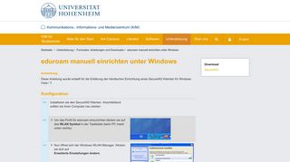 
                            11. eduroam manuell einrichten unter Windows - KIM Hohenheim - Uni ...