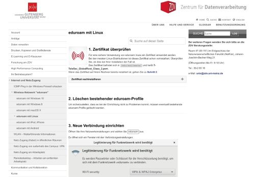 
                            8. eduroam mit Linux | Zentrum für Datenverarbeitung - ZDV Uni Mainz