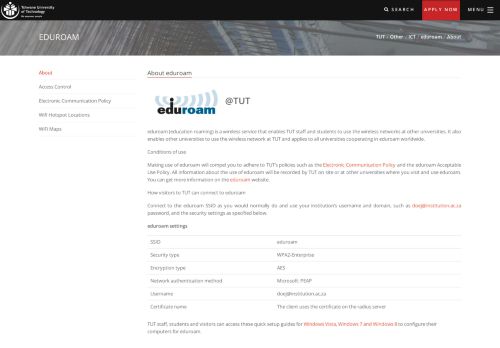 
                            6. eduroam - TUT