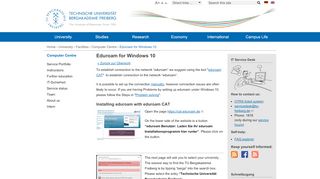 
                            2. Eduroam under Windows 10 | TU Bergakademie Freiberg