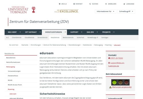
                            1. eduroam - Universität Tübingen