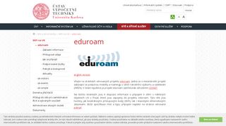 
                            1. eduroam - Ústav výpočetní techniky