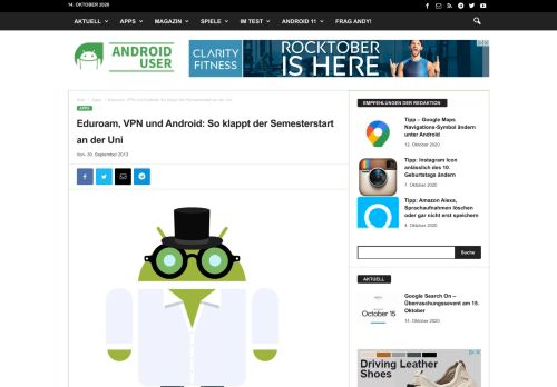 
                            11. Eduroam, VPN und Android: So klappt der Semesterstart an der Uni ...