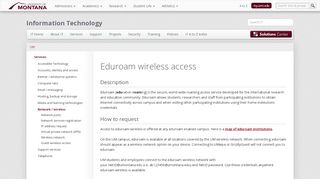 
                            8. Eduroam wireless access - Information Technology - ...