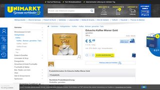 
                            7. Eduscho Kaffee Wiener Gold - im UNIMARKT Online Shop bestellen