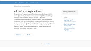 
                            7. Edusoft sms login petpoint