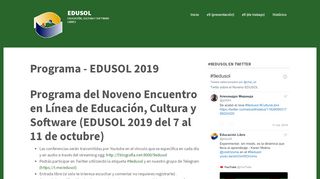 
                            6. EDUSOL: !Bienvenido!