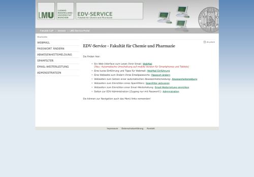 
                            3. EDV-Service/Webmail - LMU München