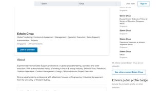
                            8. Edwin Chua | LinkedIn
