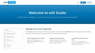 
                            2. edX Studio: Welcome