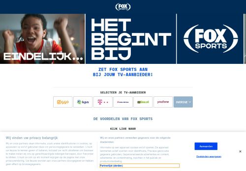 
                            11. Een abonnement op FOX Sports naar keuze. Abonneer nu - foxsports.nl