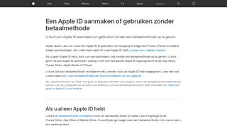 
                            8. Een Apple ID aanmaken of gebruiken zonder betaalmethode - Apple ...