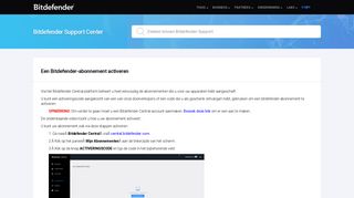 
                            9. Een Bitdefender-abonnement activeren - Bitdefender