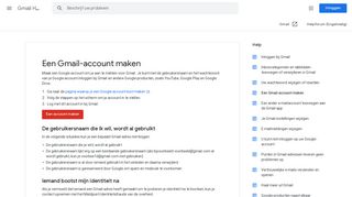 
                            1. Een Gmail-account maken - Gmail Help - Google Support