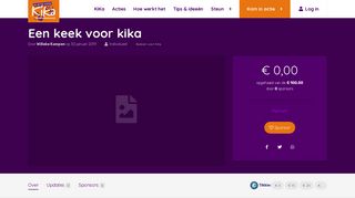 
                            10. Een keek voor kika – Actie voor KIKA: Help je mee?