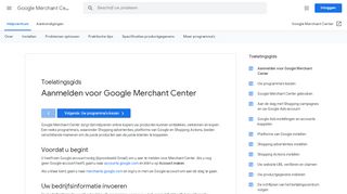 
                            5. Een Merchant Center-account maken - Google Merchant Center Help