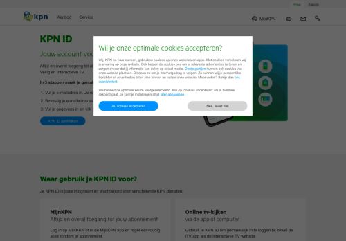 
                            5. Een nieuw KPN ID aanmaken