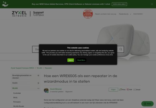 
                            10. Een WRE6505 als Repeater via Wizard-modus instellen – Zyxel ...