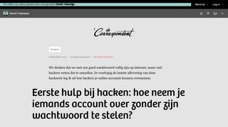 
                            11. Eerste hulp bij hacken: hoe neem je iemands account over zonder zijn ...