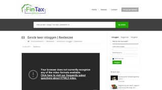 
                            7. Eerste keer inloggen | Reeleezee - Fintax Services