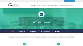 
                            13. EF English Live Bali | TEFL Jobs Board - Bridge Education Group