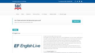 
                            10. EF English Live - SBC Clube