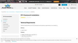 
                            9. EF4 Framework Installation - Joomla-Monster