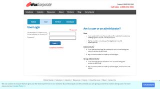 
                            6. eFax Corporate: Log into My Account | Internet Fax Services Login