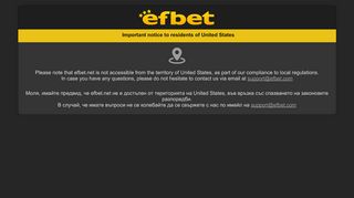 
                            1. efbet Online sports betting. Up to 100€ Welcome Bonus.