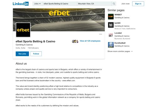 
                            4. efbet Sports Betting & Casino | LinkedIn