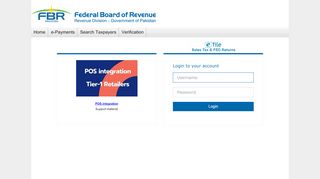 
                            2. eFBR - Taxpayer Facilitation Portal