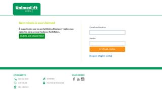 
                            11. Efetuar Login - Unimed Goiânia