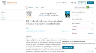 
                            12. Effect of material properties on inelastic dynamic response of spandrel ...