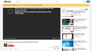 
                            7. Effective license management with Bentley SELECTserver - YouTube