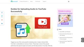 
                            13. Effective Ways to Upload Audio to YouTube - Apowersoft