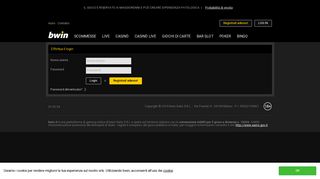 
                            7. Effettua il login - Bwin