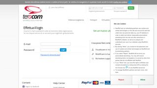 
                            2. Effettua il login - Teracom