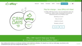 
                            1. Efficy CRM logiciel en ligne - Gestion de la relation client -CRM