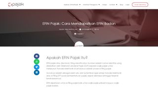 
                            5. EFIN Pajak: Cara Mendapatkan EFIN Badan | OnlinePajak